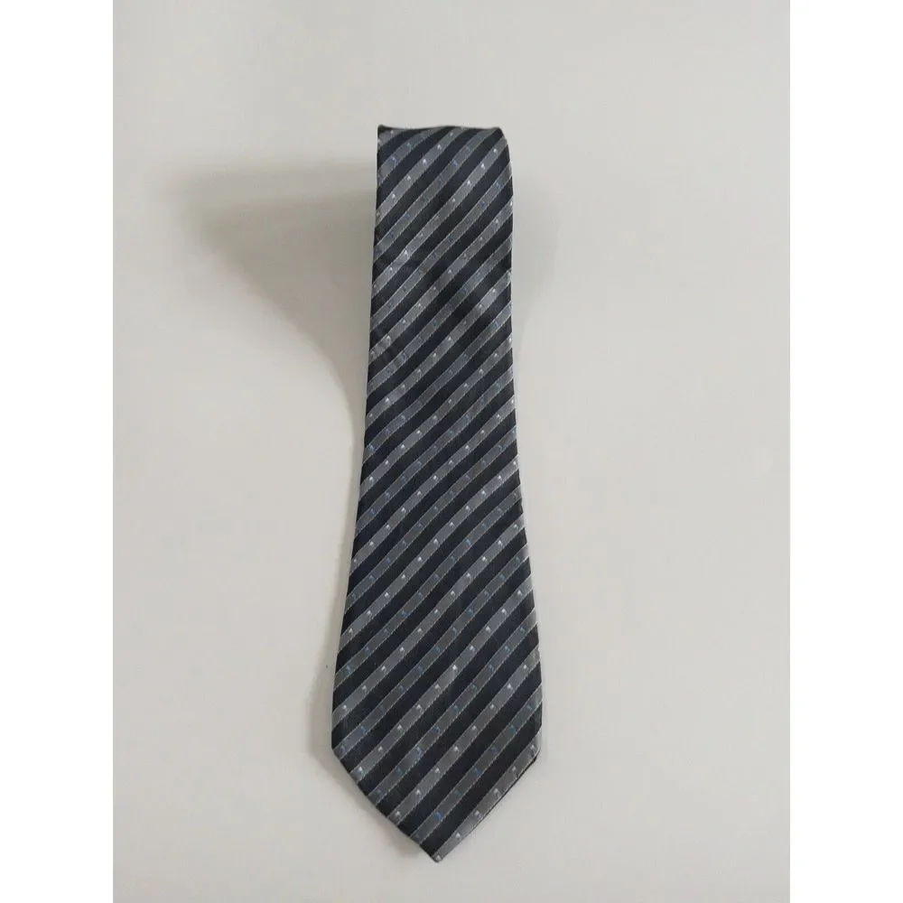 Yves Saint‎ Laurent Necktie YSL Blue And Gray